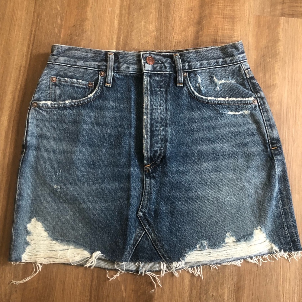 Agolde high waisted jean skirt. Size 26. NWT